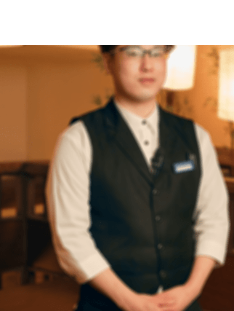 桐田 尊の社員インタビューの写真(株式会社黛 そば酒房 徳兵衛)